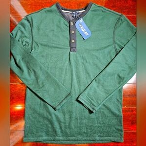 NWT Slim Fit Green Kolby Henley